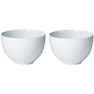 Denby White Porcelain Deep Bowls Set of 2 Dishwasher Microwave Safe Crockery 740ml Glazed Chip & Crack Resistant Soup Bowls Denby White Porcelain Deep Bowls Set of 2 Dishwasher Microwave Safe Crockery 740ml Glazed Chip & Crack Resistant Soup Bowls