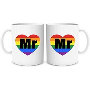 Peachy Antics Mr and Mr Engagement Gift Gay Couple Coffee Mug Set Same Sex Present Cup Gay Wedding Present Same Sex Gift His and His Gifts Gay Pride Homo LGBT Love Heart Mugs WSDMUG1780 Peachy Antics Mr and Mr Engagement Gift Gay Couple Coffee Mug Set Same Sex Present Cup Gay Wedding Present Same Sex Gift His and His Gifts Gay Pride Homo LGBT Love Heart Mugs WSDMUG1780
