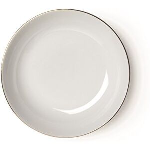 Excelsa Gold Porcelain Plate - 21x21x4 cm - Plate Excelsa Gold Porcelain Plate - 21x21x4 cm - Plate