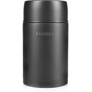 Pioneer Vacuum Insulated Leakproof Soup/Food Flask, 8 Hours Hot 24 Hours Cold, Black, 1000 ml Pioneer Vacuum Insulated Leakproof Soup/Food Flask, 8 Hours Hot 24 Hours Cold, Black, 1000 ml