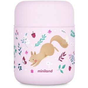 Miniland 280 ml Food Thermos for Baby Stainless Steel, Double-Wall Insulation with Copper Layer, Keeps Food Hot & Cold for 24+ Hours, Leakproof, BPA Free, Dreamland Squirrel Miniland 280 ml Food Thermos for Baby Stainless Steel, Double-Wall Insulation with Copper Layer, Keeps Food Hot & Cold for 24+ Hours, Leakproof, BPA Free, Dreamland Squirrel