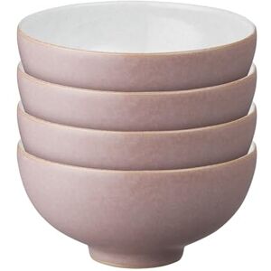 Denby Impression Pink Rice Bowls Set of 4 Dishwasher Microwave Safe Crockery Ceramic Stoneware Tableware Denby Impression Pink Rice Bowls Set of 4 Dishwasher Microwave Safe Crockery Ceramic Stoneware Tableware