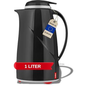 Helios 2934-002 Wave Push Plastic Insulated Jug, 1 Litre, Black Helios 2934-002 Wave Push Plastic Insulated Jug, 1 Litre, Black