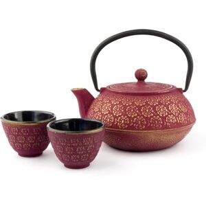 Bredemeijer Gift Set Shanghai 0.6 Liter Pink/Gold with Two Cups Bredemeijer Gift Set Shanghai 0.6 Liter Pink/Gold with Two Cups