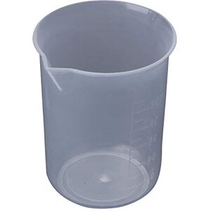 Qtynudy 50mL Graduated Beaker Clear Plastic Measuring Cup for Lab 2 Pcs