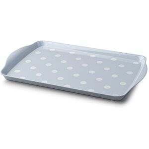 Zeal Melamine Dotty Serving Design Tray (38x24cm) Duck Egg Blue Zeal Melamine Dotty Serving Design Tray (38x24cm) Duck Egg Blue