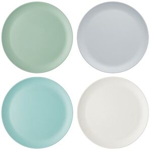 Colourworks KitchenCraft Plastic Dinner Plates, Classics Colours, Set of 4 Colourworks KitchenCraft Plastic Dinner Plates, Classics Colours, Set of 4