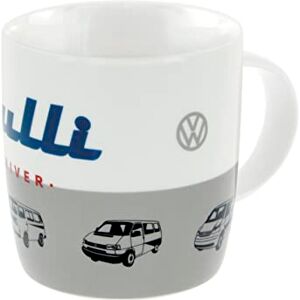 BRISA VW Collection Volkswagen Large Ceramic Coffee-Tea-Cappuccino Mug Cup in T1 T2 T3 T4 T5 T6 Bus Design (370 ml/12.5 fl oz/Bulli Driver/Gray) BRISA VW Collection Volkswagen Large Ceramic Coffee-Tea-Cappuccino Mug Cup in T1 T2 T3 T4 T5 T6 Bus Design (370 ml/12.5 fl oz/Bulli Driver/Gray)
