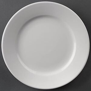 Olympia CC206 Athena Hotelware Wide Rimmed Plate 165mm 6 1/2" (Box 12), White Olympia CC206 Athena Hotelware Wide Rimmed Plate 165mm 6 1/2" (Box 12), White