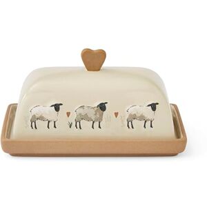 Cooksmart British Designed Ceramic Butter Dish with Lid Large Butter Dish for All Types of Kitchens Butter Dishes for All Sizes of Butter (Highland Sheep) Cooksmart British Designed Ceramic Butter Dish with Lid Large Butter Dish for All Types of Kitchens Butter Dishes for All Sizes of Butter (Highland Sheep)