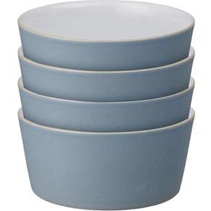 Denby Impression Blue Straight Rice Bowls Set of 4 Dishwasher Microwave Safe Modern Crockery Ceramic Stoneware Tableware Denby Impression Blue Straight Rice Bowls Set of 4 Dishwasher Microwave Safe Modern Crockery Ceramic Stoneware Tableware