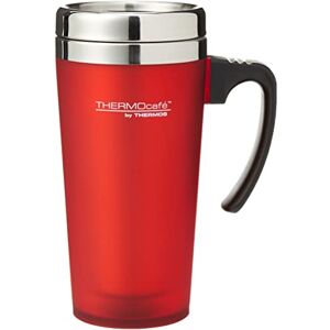 Thermos 187122 ThermoCafé Soft Touch Plastic Travel Mug, Red, 420 ml Thermos 187122 ThermoCafé Soft Touch Plastic Travel Mug, Red, 420 ml