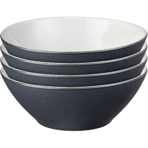 Denby Impression Charcoal Blue Cereal Bowls Set of 4 Dishwasher Microwave Safe Crockery Ceramic Stoneware Tableware Soup Bowls Denby Impression Charcoal Blue Cereal Bowls Set of 4 Dishwasher Microwave Safe Crockery Ceramic Stoneware Tableware Soup Bowls