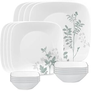 Corelle Square Amalie 16-Piece Dinnerware Set, Service for 4 Corelle Square Amalie 16-Piece Dinnerware Set, Service for 4