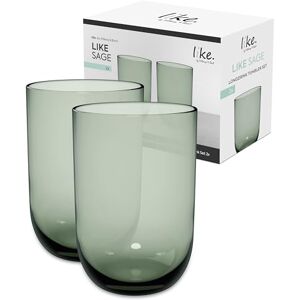Villeroy & Boch like. by – Like Sage Long Drink Glass Set 2 pces, Coloured Glass Green, Capacity 385 ml Villeroy & Boch like. by – Like Sage Long Drink Glass Set 2 pces, Coloured Glass Green, Capacity 385 ml