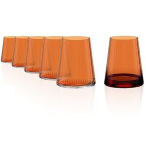 Stölzle Lausitz Symphony Glasses 400 ml Orange I Drinking Glasses Set of 6 I Glasses Set Dishwasher Safe I High Shock Resistance I Universal Glasses as Water Glasses & Juice Glasses & Long Drink Stölzle Lausitz Symphony Glasses 400 ml Orange I Drinking Glasses Set of 6 I Glasses Set Dishwasher Safe I High Shock Resistance I Universal Glasses as Water Glasses & Juice Glasses & Long Drink
