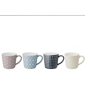 Denby Impression Mixed Colour Large Coffee Mug Set of 4-400ml Stoneware Ceramic Tea Mug Set Dishwasher Safe, Microwave Safe Denby Impression Mixed Colour Large Coffee Mug Set of 4-400ml Stoneware Ceramic Tea Mug Set Dishwasher Safe, Microwave Safe