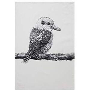 Maxwell & Williams Marini Ferlazzo Tea Towel with Kookaburra Design, 100% Indian Cotton, White, 50 x 70 cm Maxwell & Williams Marini Ferlazzo Tea Towel with Kookaburra Design, 100% Indian Cotton, White, 50 x 70 cm