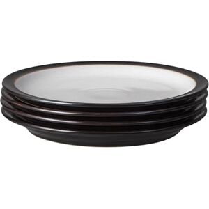 Denby Elements Black Dinner Plates Set of 4 Dishwasher Microwave Safe Crockery 26.5cm Black, White Ceramic Stoneware Tableware Chip & Crack Resistant Large Plates Denby Elements Black Dinner Plates Set of 4 Dishwasher Microwave Safe Crockery 26.5cm Black, White Ceramic Stoneware Tableware Chip & Crack Resistant Large Plates