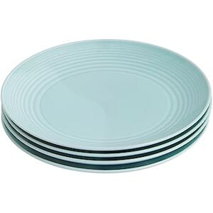 Royal Doulton Plates, Stoneware, Designed to Mix & Match, Gordon Ramsay Maze Plate 22cm 8.7in Blue, Set of 4 Royal Doulton Plates, Stoneware, Designed to Mix & Match, Gordon Ramsay Maze Plate 22cm 8.7in Blue, Set of 4