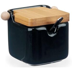 San Ignacio VESSIA Ceramic Sugar Bowl - Black - 190ml San Ignacio VESSIA Ceramic Sugar Bowl - Black - 190ml
