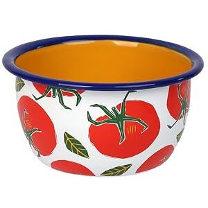 Talking Tables 1 Handmade Enamel Bowl Durable Shatterproof with Tomato Design Ideal for Snacks Salads Fruits Soups Chic Dining, Stylish Decor 12cm Dishwasher Safe, Red Talking Tables 1 Handmade Enamel Bowl Durable Shatterproof with Tomato Design Ideal for Snacks Salads Fruits Soups Chic Dining, Stylish Decor 12cm Dishwasher Safe, Red