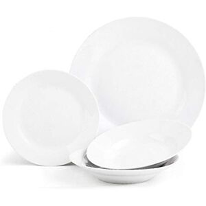 Sabichi 12pc Day to White Dinner Set Microwave & Dishwasher Safe 4 X Plates, Side Soup Bowls Plate and Bowl Ideal Plates and Bowls Set Sabichi 12pc Day to White Dinner Set Microwave & Dishwasher Safe 4 X Plates, Side Soup Bowls Plate and Bowl Ideal Plates and Bowls Set