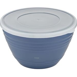 EMSA K32541 Prep&Bake Plastic Mixing Bowl 4.15 L with Preserving Lid for Fridge Storage Non-Slip Base Perfect Stability When Mixing Dishwasher Safe Blue EMSA K32541 Prep&Bake Plastic Mixing Bowl 4.15 L with Preserving Lid for Fridge Storage Non-Slip Base Perfect Stability When Mixing Dishwasher Safe Blue