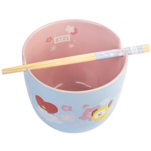 Grupo Erik Ramen Bowl Set with Chopsticks BT21 Kawaii Gifts 47.3 oz 1400 ml, 4.9 x 6.3 inches 12.5 x 16 cm Noodle Bowl with Chopsticks BT21 Merch, Kawaii Stuff Grupo Erik Ramen Bowl Set with Chopsticks BT21 Kawaii Gifts 47.3 oz 1400 ml, 4.9 x 6.3 inches 12.5 x 16 cm Noodle Bowl with Chopsticks BT21 Merch, Kawaii Stuff