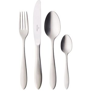 Villeroy & Boch Stainless Steel Arthur Brushed 24-Piece Cutlery Set Villeroy & Boch Stainless Steel Arthur Brushed 24-Piece Cutlery Set