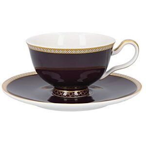 Maxwell & Williams Teas & C’s Kasbah Tea Cup and Saucer Set in Gift Box, Porcelain, Violet, 2 ml Maxwell & Williams Teas & C’s Kasbah Tea Cup and Saucer Set in Gift Box, Porcelain, Violet, 2 ml
