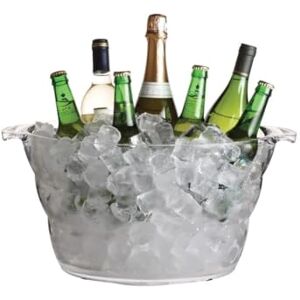 Bar Craft Large Drink Cooler - 10L Acrylic Beer Wine Champagne Basket Bar Craft Large Drink Cooler - 10L Acrylic Beer Wine Champagne Basket