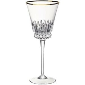 Villeroy & Boch Grand Royal Gold White Wine Goblet Set with Gold Rim, 125 ml Wine Glasses, Crystal Glass, Clear Villeroy & Boch Grand Royal Gold White Wine Goblet Set with Gold Rim, 125 ml Wine Glasses, Crystal Glass, Clear