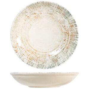 H&H Eris Porcelain Multi-Purpose Plate, 25 cm, Modern Design, Elegant for Serving Dishes, Beige H&H Eris Porcelain Multi-Purpose Plate, 25 cm, Modern Design, Elegant for Serving Dishes, Beige