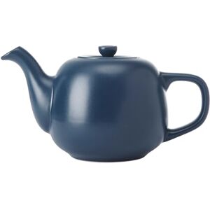 La Cafetière Ceramic Teapot, Navy, 600ml, Labelled La Cafetière Ceramic Teapot, Navy, 600ml, Labelled