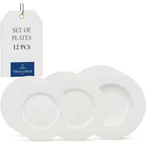 Villeroy & Boch Wonderful World Dinner Set 12 Pieces White, Dishwasher Safe, Microwave Safe, Dinner Plates, Set of Plates, Dish Sets, Crockery, Tableware, Dinnerware, Premium Porcelain Villeroy & Boch Wonderful World Dinner Set 12 Pieces White, Dishwasher Safe, Microwave Safe, Dinner Plates, Set of Plates, Dish Sets, Crockery, Tableware, Dinnerware, Premium Porcelain