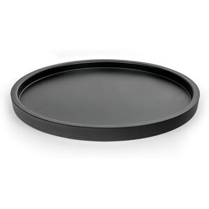 Bredemeijer Large Round Serving Tray Diameter 38 cm Black High Rim Metal Tray Ideal for Serving Drinks Bredemeijer Large Round Serving Tray Diameter 38 cm Black High Rim Metal Tray Ideal for Serving Drinks