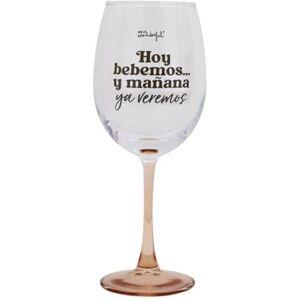 Mr. Wonderful Mr.Wonderful-Wine Glass-Today we Drink... and Tomorrow we Will See, Multicolor (2504020521W0ESP) Mr. Wonderful Mr.Wonderful-Wine Glass-Today we Drink... and Tomorrow we Will See, Multicolor (2504020521W0ESP)
