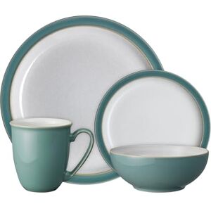 Denby Elements Fern Green Dinner Set For 1 4 Piece Ceramic Tableware Dishwasher Microwave Safe Crockery Single Place Setting 1 x Dinner Plate, 1 x Small Plate, 1 x Cereal Bowl, 1 x Coffee Mug Denby Elements Fern Green Dinner Set For 1 4 Piece Ceramic Tableware Dishwasher Microwave Safe Crockery Single Place Setting 1 x Dinner Plate, 1 x Small Plate, 1 x Cereal Bowl, 1 x Coffee Mug