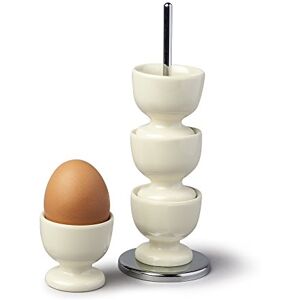 Zeal Stack and Store - Egg Cup Set Chrome Stand - Cream - Egg Cups Zeal Stack and Store - Egg Cup Set Chrome Stand - Cream - Egg Cups