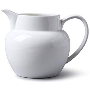 WM Bartleet & Sons 1750 T427 Porcelain Traditional Bellied Jug 1 Litre, 1000 ml, 1¼ Pint-White WM Bartleet & Sons 1750 T427 Porcelain Traditional Bellied Jug 1 Litre, 1000 ml, 1¼ Pint-White