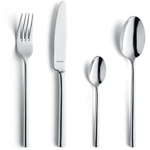 Amefa Colorado Cutlery Set for 4 People, 16 Pieces, Coffee Spoons, Dinner Forks, Dinner Spoons, Dinner Knives, 18/0 Stainless Steel Set & Blade Steel 13/0 Highly Polished, Cutlery Set Dishwasher Safe Amefa Colorado Cutlery Set for 4 People, 16 Pieces, Coffee Spoons, Dinner Forks, Dinner Spoons, Dinner Knives, 18/0 Stainless Steel Set & Blade Steel 13/0 Highly Polished, Cutlery Set Dishwasher Safe