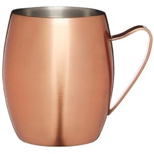 BarCraft Copper Moscow Mule Mug, 370ml Double Walled Stainless Steel Cocktail Cup, Copper Drinking Mug for Cocktails, Drinkware Gift BarCraft Copper Moscow Mule Mug, 370ml Double Walled Stainless Steel Cocktail Cup, Copper Drinking Mug for Cocktails, Drinkware Gift