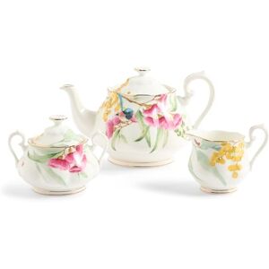 Royal Albert Miranda Kerr Australiana Teapot Sugar Cream White 3PCS Royal Albert Miranda Kerr Australiana Teapot Sugar Cream White 3PCS