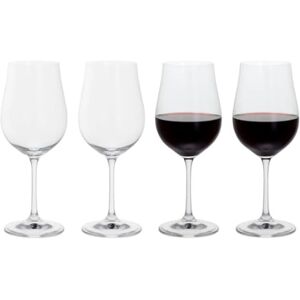 Dartington Crystal Bliss Red Wine Glasses Set of 4 Glasses Elegant Glassware for Red Wine, Dinner Parties & Everyday Use Dartington Crystal Bliss Red Wine Glasses Set of 4 Glasses Elegant Glassware for Red Wine, Dinner Parties & Everyday Use