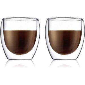 Bodum Double Wall Glasses pack of 2 PAVINA 250ml Coffee Cups Dishwasher Safe Thermal Cup Mouth-blown Borosilicate Glass Bodum Double Wall Glasses pack of 2 PAVINA 250ml Coffee Cups Dishwasher Safe Thermal Cup Mouth-blown Borosilicate Glass