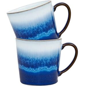Denby Blue Haze Large Coffee Mug Set of 2 400ml Stoneware Tea Mug Set Dishwasher Safe, Microwave Safe Denby Blue Haze Large Coffee Mug Set of 2 400ml Stoneware Tea Mug Set Dishwasher Safe, Microwave Safe
