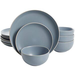 Gibson Home Rockaway Stoneware Dinnerware Set - Service for 4 Gibson Home Rockaway Stoneware Dinnerware Set - Service for 4