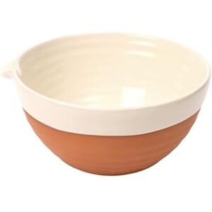 Dexam Porto Terracotta Ribbed Small Mixing Bowl Stone Dexam Porto Terracotta Ribbed Small Mixing Bowl Stone
