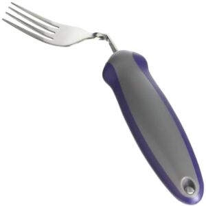 Homecraft Newstead Cutlery, Angled Fork, Right Handed Adaptive Dining Aid, Utensil for Elderly, Disabled, Handicapped, Parkinson's Disease, and Arthritis users, Non Slip Easy Grip Homecraft Newstead Cutlery, Angled Fork, Right Handed Adaptive Dining Aid, Utensil for Elderly, Disabled, Handicapped, Parkinson's Disease, and Arthritis users, Non Slip Easy Grip
